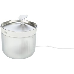 Fuente de agua Trixie Aqua Clear de 2,5 litros en plástico y acero inoxidable