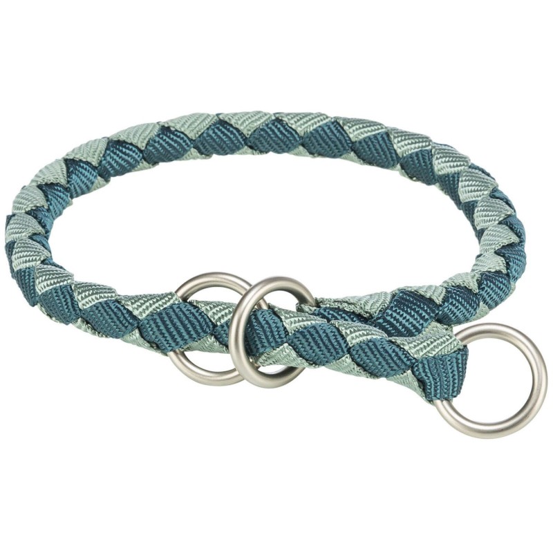 Collar Trixie CAVO en Azul petróleo/Salvia