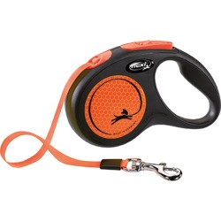 Flexi Neon naranja de cinta de 5 m, talla S