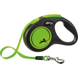 Flexi Neon verde de cinta de 5 m, talla S