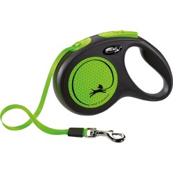 Flexi Neon verde de cinta de 5 m, talla M