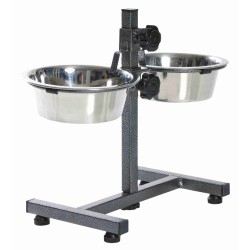 Comedero doble elevado Trixie 2 × 0,75 l / hasta 27 cm, referencia 24920