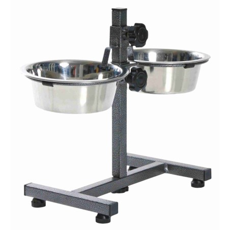 Comedero doble elevado Trixie 2 × 0,75 l / hasta 27 cm, referencia 24920