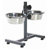 Comedero doble elevado Trixie 2 × 0,75 l / hasta 27 cm, referencia 24920