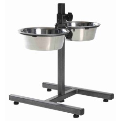 Comedero doble elevado Trixie 2 × 1,8 l / hasta 40 cm, referencia 24921