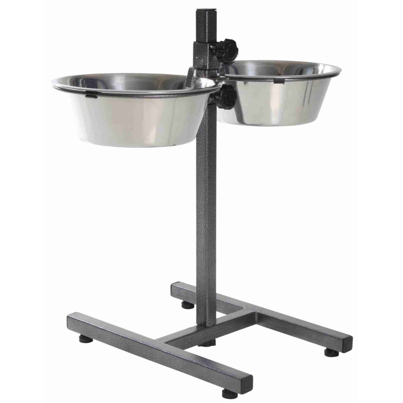 Comedero doble elevado Trixie 2 × 2,8 l / hasta 50 cm, referencia 24922