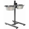 Comedero doble elevado Trixie 2 × 2,8 l / hasta 50 cm, referencia 24922