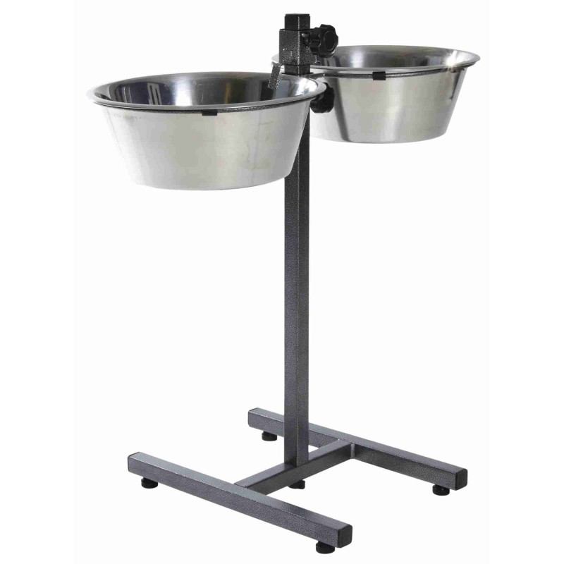 Comedero doble elevado Trixie 2 × 4,5 l / hasta 60 cm, referencia 24923