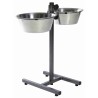 Comedero doble elevado Trixie 2 × 4,5 l / hasta 60 cm, referencia 24923