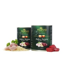 NUEVO Junior pollo y ternera para perros 400 g y 800 g