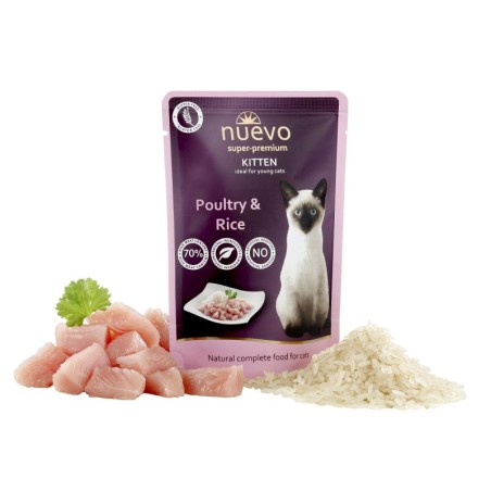 NUEVO Junior ave y arroz para gatos sobre 85 g