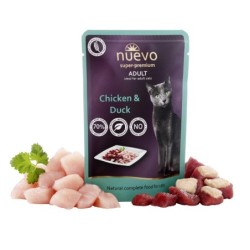 NUEVO Adult pollo y pato para gatos sobre 85 g