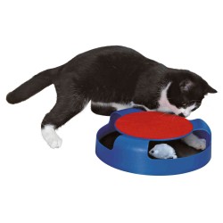 Plato Coge el Ratón, Ratón Peluche, ø25 para gatos | Trixie