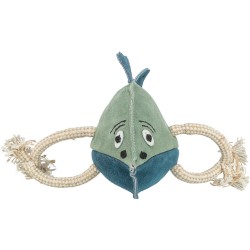 Pez con cuerda, piel/cuerda, 28 cm para perros | Trixie