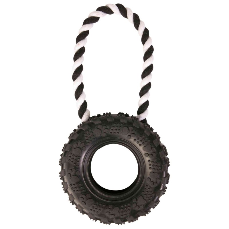 Neumático Caucho con cuerda, ø 15 cm para perros | Trixie