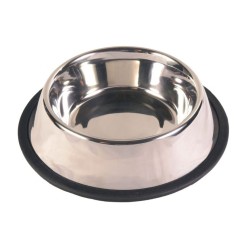 Comedero antideslizante Trixie de acero para perros