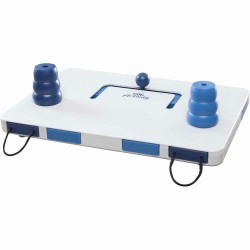 Vista superior del Trixie Dog Activity Move2Win con cajones y conos